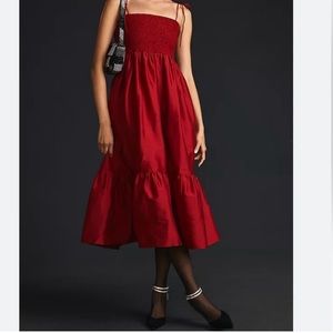 Dhruv Kapoor red dress . 2x . Excellent condition . Anthropologie.